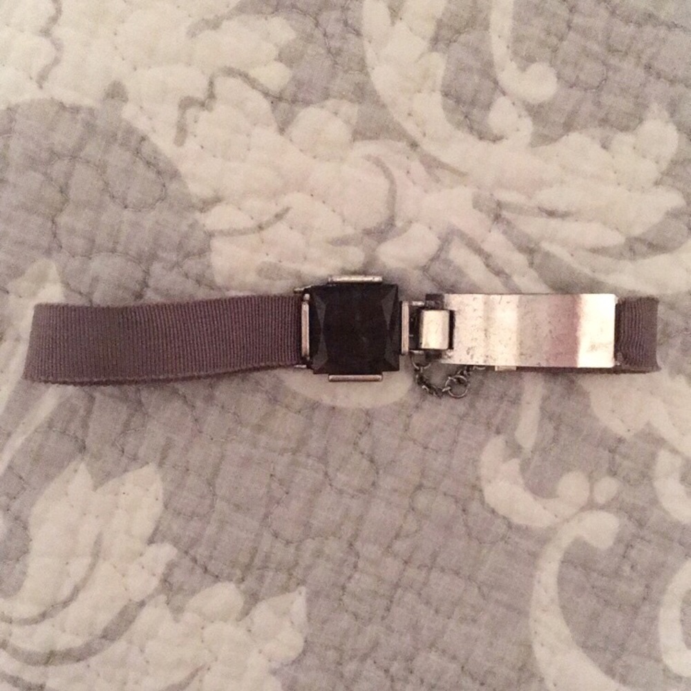Silver and Mauve choker from Urban Outfitters